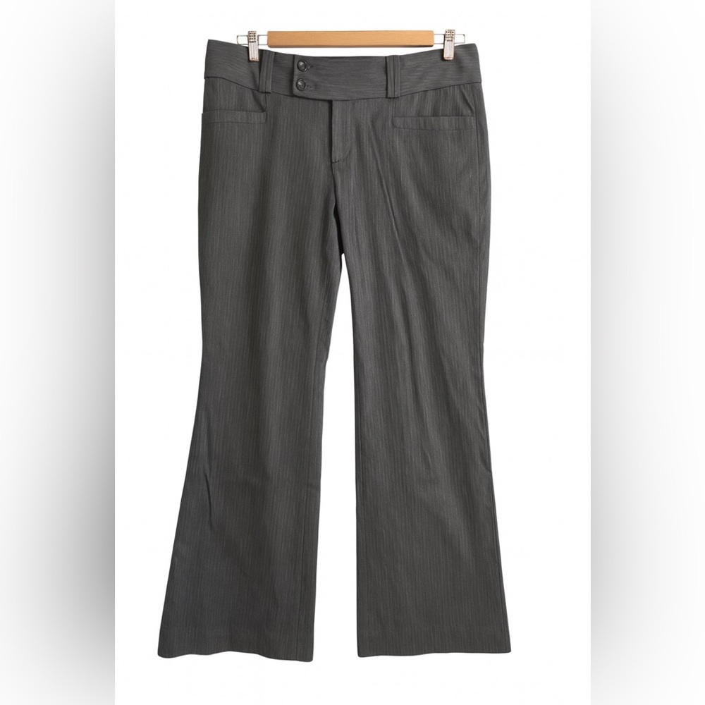 Banana Republic Charcoal Pinstripe Martin Fit Trousers size 8, like new!